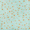 Printed Cotton ARGEO Light Mint / Apricot
